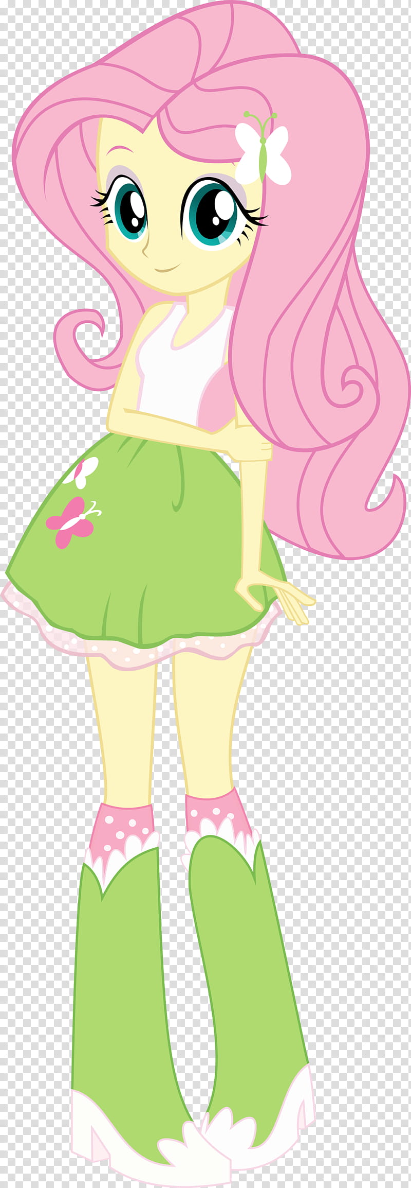 Fluttershy EQ, anime character illustration transparent background PNG clipart