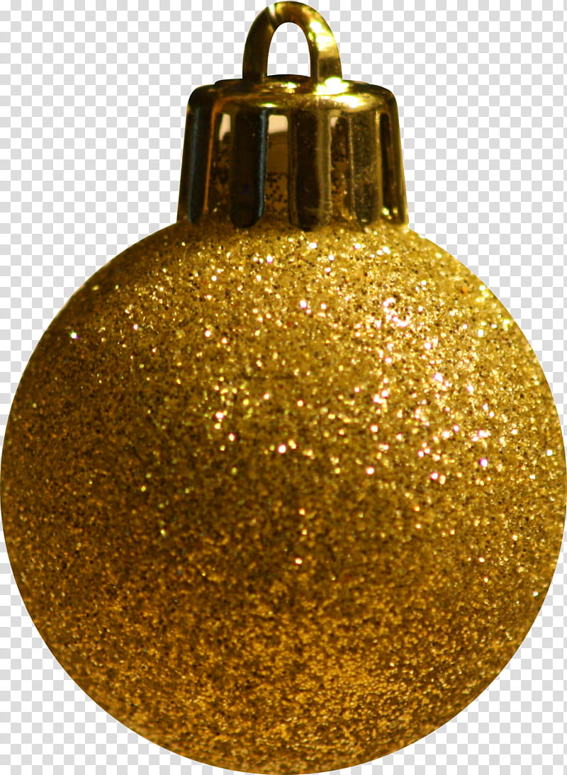 Glittery Gold Ornament transparent background PNG clipart