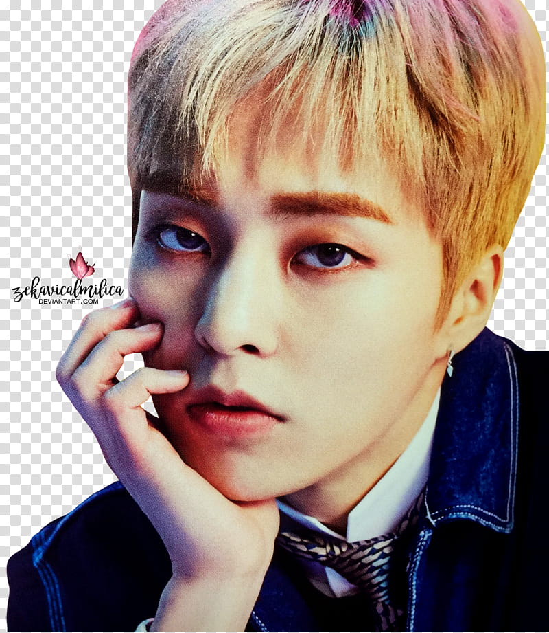 EXO CBX Xiumin MAGIC, male with hand on chin transparent background PNG clipart