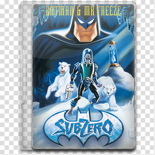 Movie Icon , Batman & Mr Freeze, SubZero, Batman Subzero disc case illustration transparent background PNG clipart