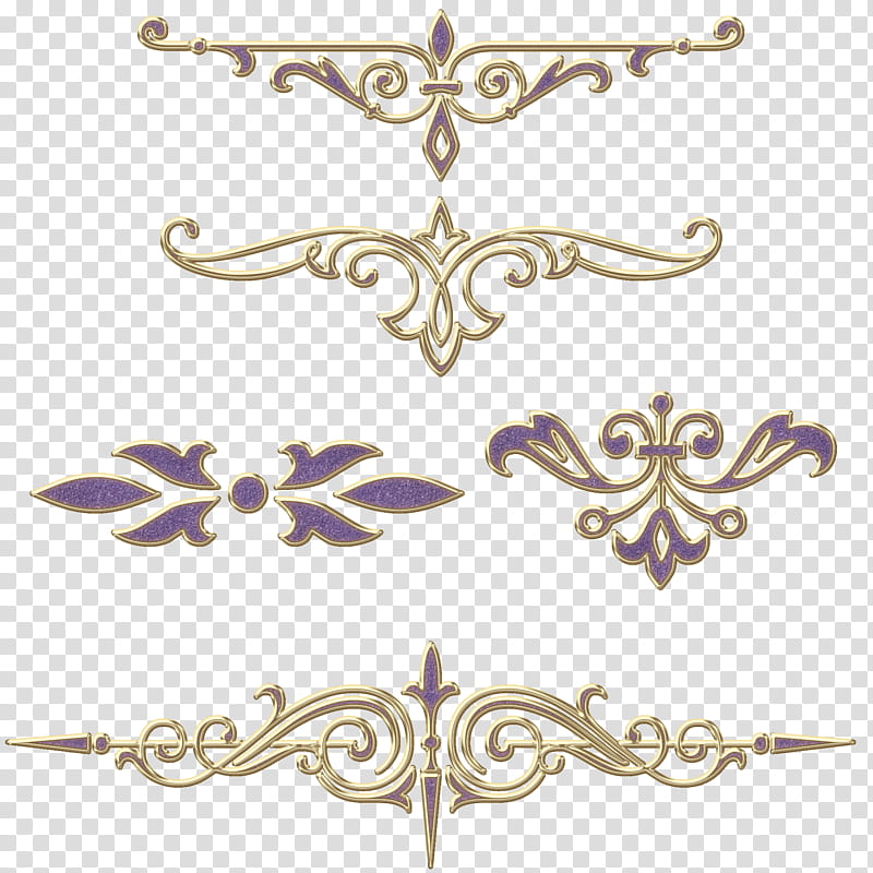 DiZa decorative element, gold boarder illustration transparent background PNG clipart