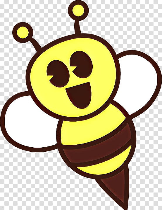 Bumblebee, Cartoon, Yellow, Emoticon, Membranewinged Insect, Honeybee, Happy, Pest transparent background PNG clipart