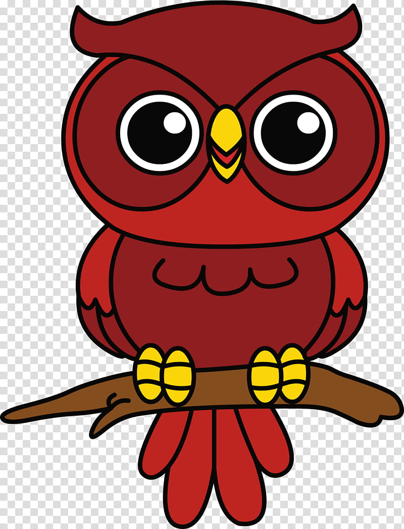 Owl, Drawing, Color, Teacher, Poster, Cartoon, Red, Bird transparent background PNG clipart