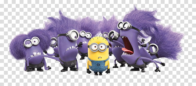 Purple Evil Minion , Despicable Me Minions illustration transparent background PNG clipart