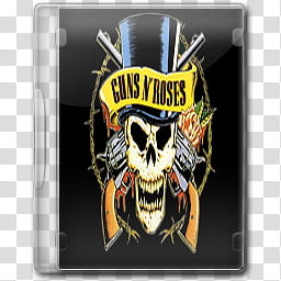 Guns N Roses Icons Case, GNR, Skull transparent background PNG clipart