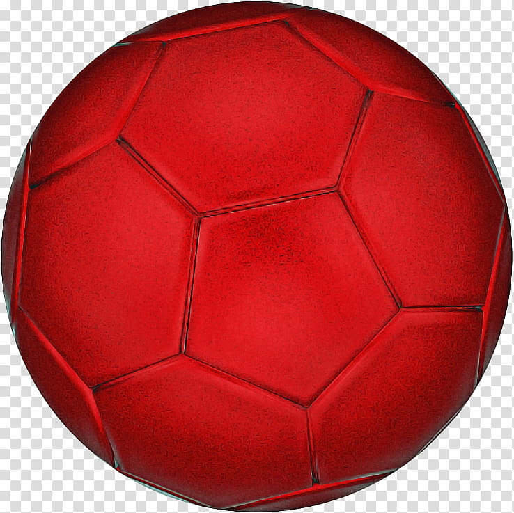 Soccer ball, Red, Football, Pallone, Sports Equipment, Handball, Team Sport transparent background PNG clipart