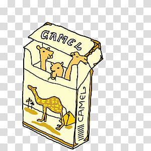 Camel cigarette box transparent background PNG clipart