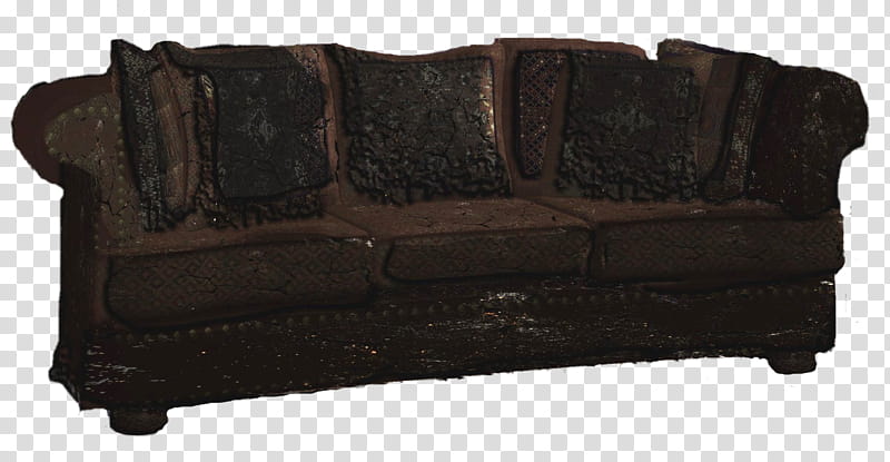Burnt Couch Request, brown -seat sofa transparent background PNG clipart