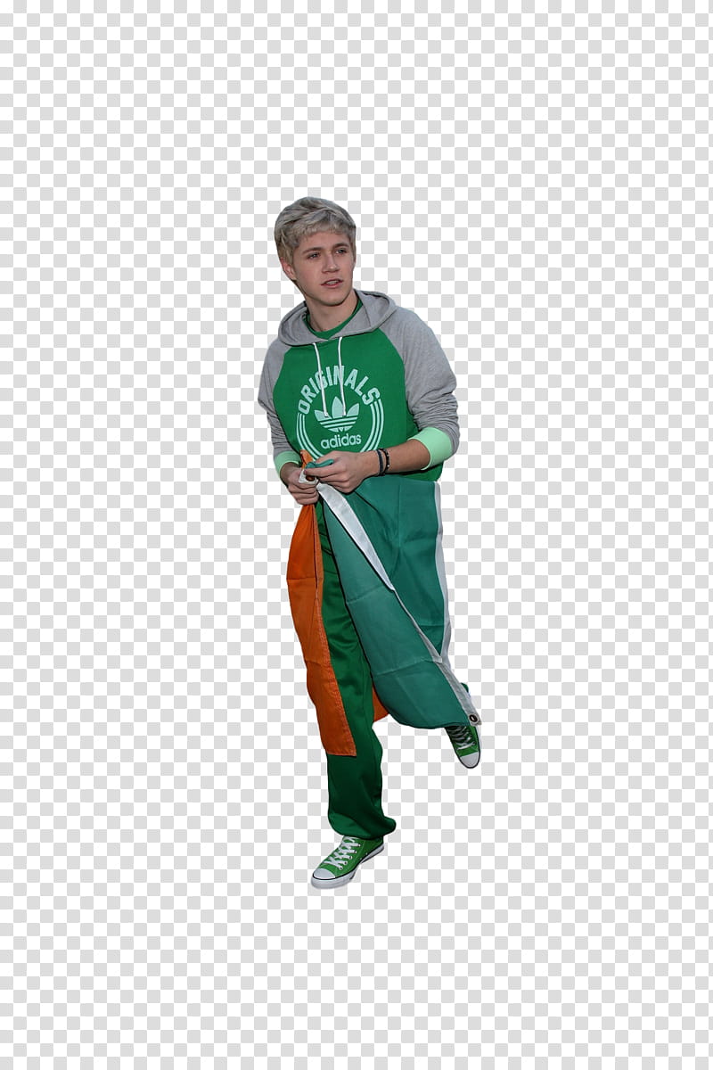 Niall Horan, Niall Horan holding Irish flag transparent background PNG clipart