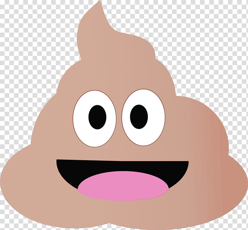 Smiley Face, Pile Of Poo Emoji, Emoticon, Cartoon, Feces, Snout, Silhouette, Pink transparent background PNG clipart