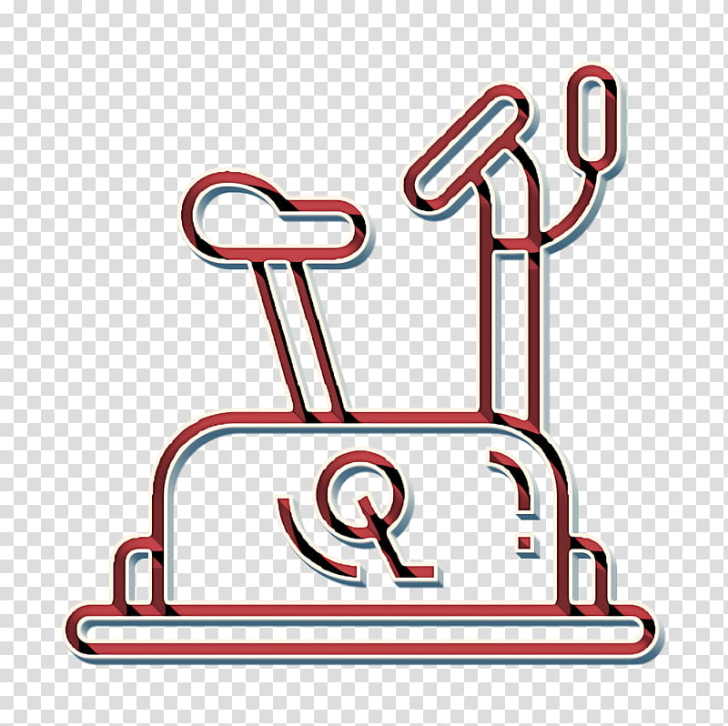 Stationary bike icon Gym icon Fitness icon, Line transparent background PNG clipart