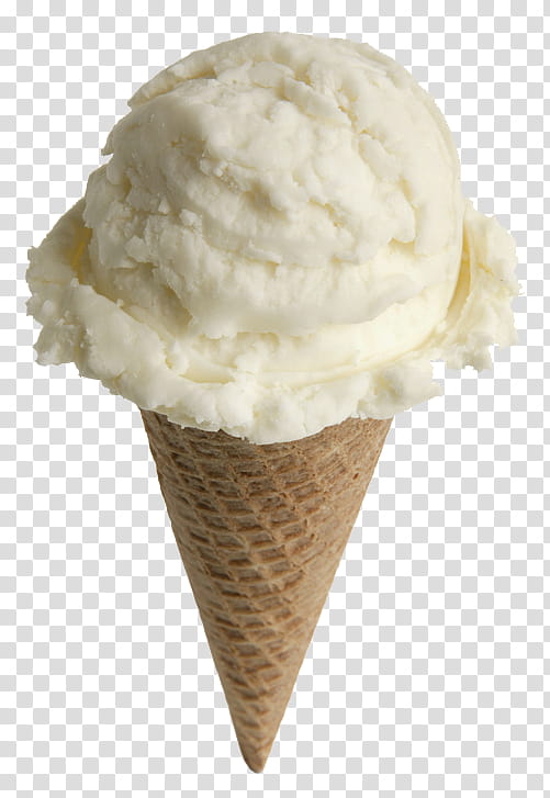 white ice cream cone transparent background PNG clipart