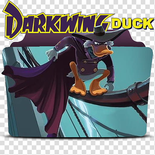 Icons TV , icon_darkwing_duck, Darkwing Duck folder icon transparent background PNG clipart