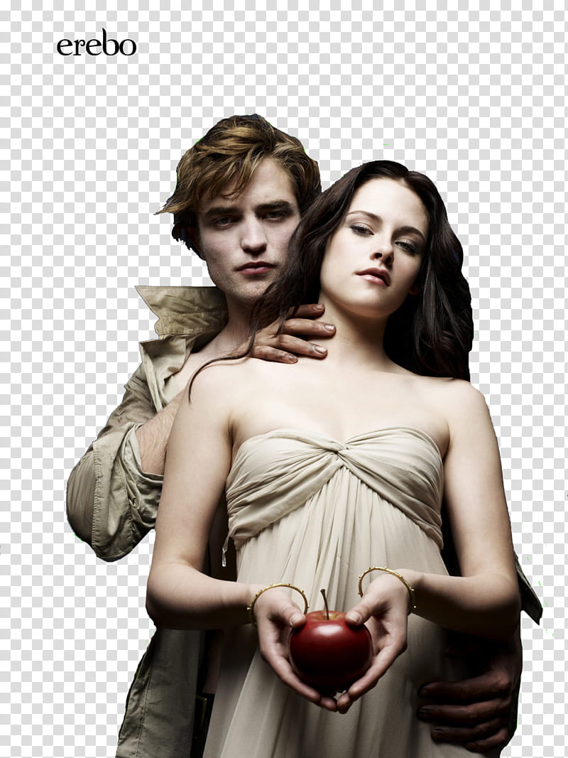 Robert and Kristen, Twilight Bella and Edward transparent background PNG clipart