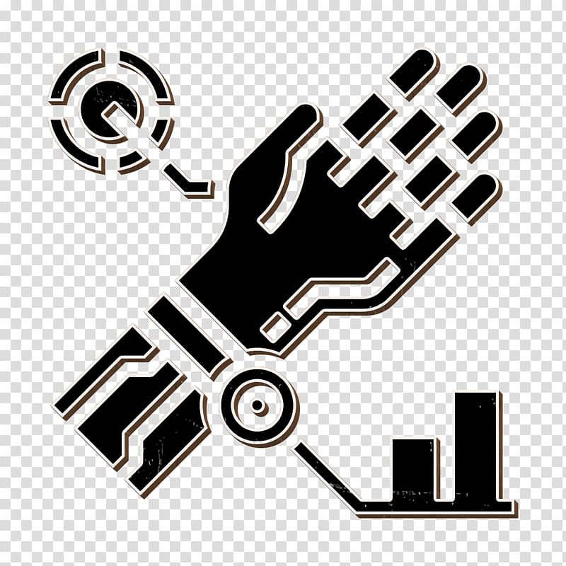 Robotic arm icon Artificial Intelligence icon Arm icon, Gesture, Hand, Logo, Symbol transparent background PNG clipart