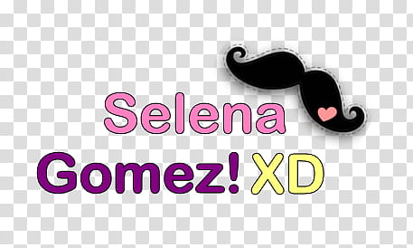 Texto Selena Gomez XD transparent background PNG clipart
