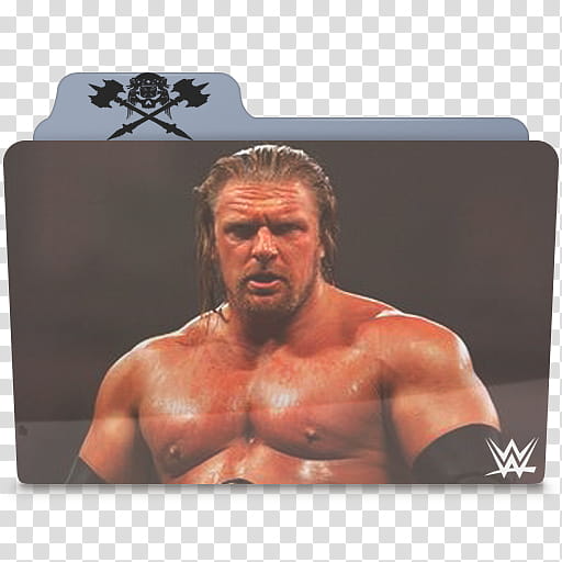 WWE Triple H Folder Icon transparent background PNG clipart