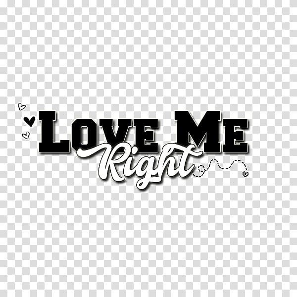 K Pop Texts, LOVE ME RIGHT text transparent background PNG clipart