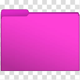 Basic Set  of  Warm Color Computer Folder Icons, -Neon-Pink, pink folder transparent background PNG clipart