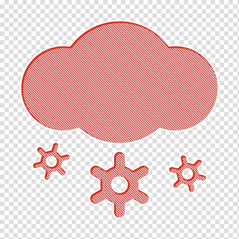 snow icon, Red, Heart, Peach transparent background PNG clipart
