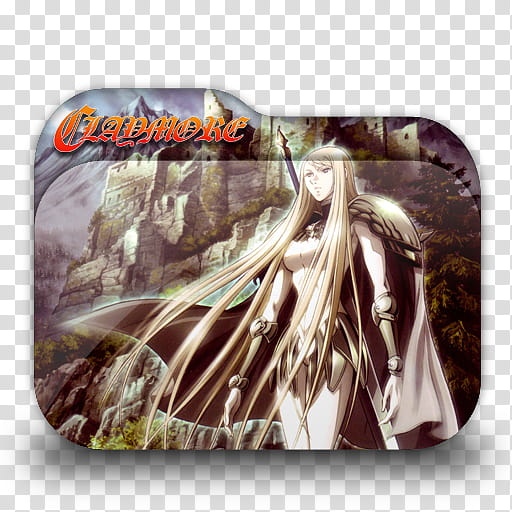 Claymore Anime Folder Icon, Glademore transparent background PNG clipart