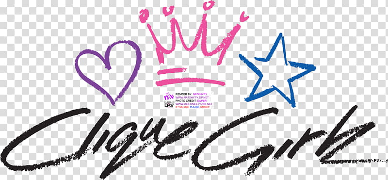 Clique Girlz HQ Official Logo Render PSD transparent background PNG clipart