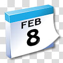WinXP ICal, February  calendar art transparent background PNG clipart