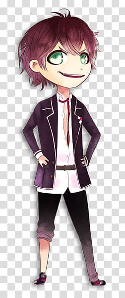 Diabolik Lovers: Ayato, red-haired male anime character transparent background PNG clipart