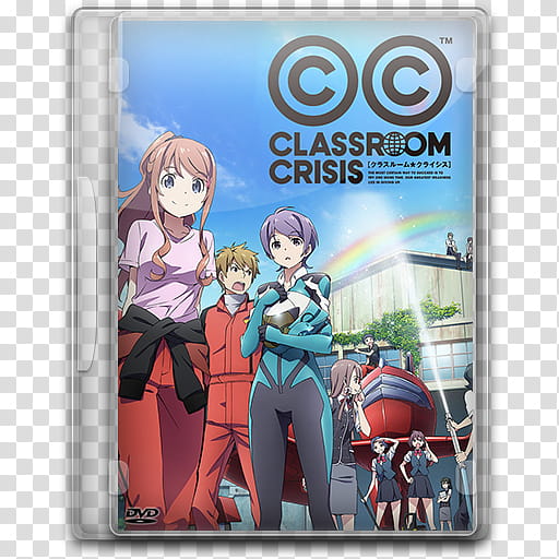 Summer  Anime TV DVD Style Icon , Classroom ☆ Crisis, Classroom Crisis DVD case transparent background PNG clipart
