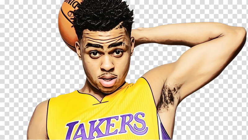 Hair, Watercolor, Paint, Wet Ink, Dangelo Russell, Los Angeles Lakers, Brooklyn Nets, Nba transparent background PNG clipart