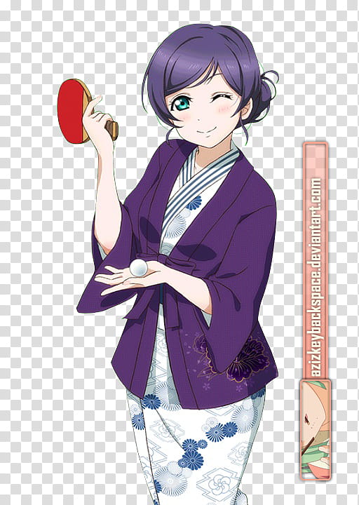 # Toujou Nozomi (Love Live! Card) SR, Render transparent background PNG clipart