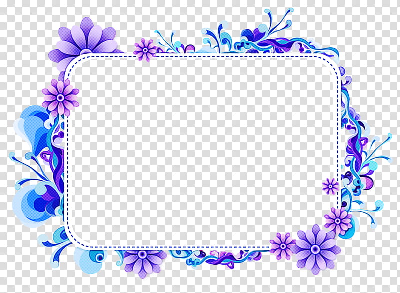 Film frame, Frames, BORDERS AND FRAMES, Digital Frame, Blue, Floral Frame, Mat, Purple transparent background PNG clipart