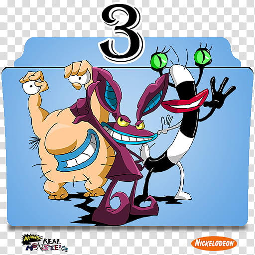Aaahh Real Monsters series and season icons, Aaahh!!! Real Monsters S ( transparent background PNG clipart