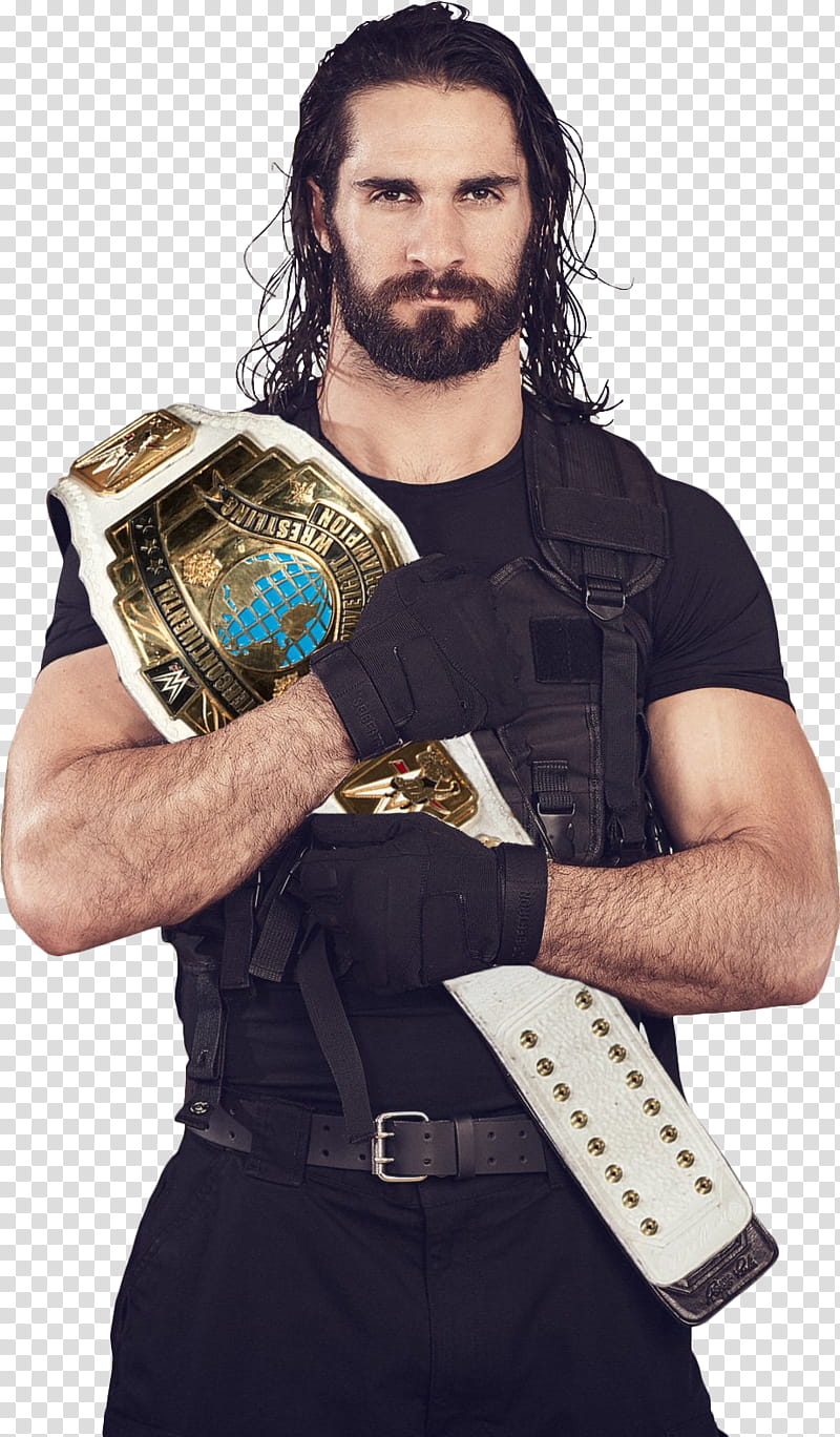 Seth Rollins NEW intercontinental Champion transparent background PNG clipart