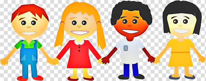 People Happy, Holding Hands, Child, Smiley, Handshake, Flower Car, Cartoon, Interaction transparent background PNG clipart