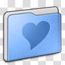 LeopAqua, heart folder icon transparent background PNG clipart