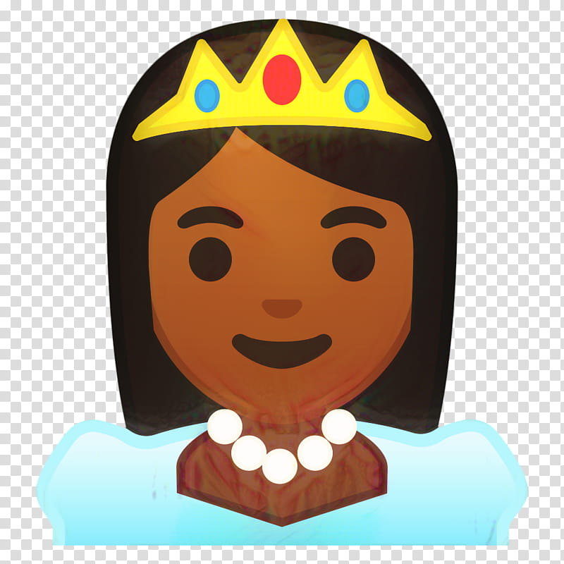 Emoji Drawing, Human Skin Color, Princess, Dark Skin, Shrug, Head, Cartoon, Smile transparent background PNG clipart