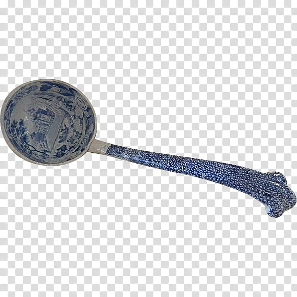 Spoon Spoon, Transfer Printing, 19th Century, Staffordshire Bull Terrier, Ladle, Pottery, Soup, Blue And White Pottery transparent background PNG clipart