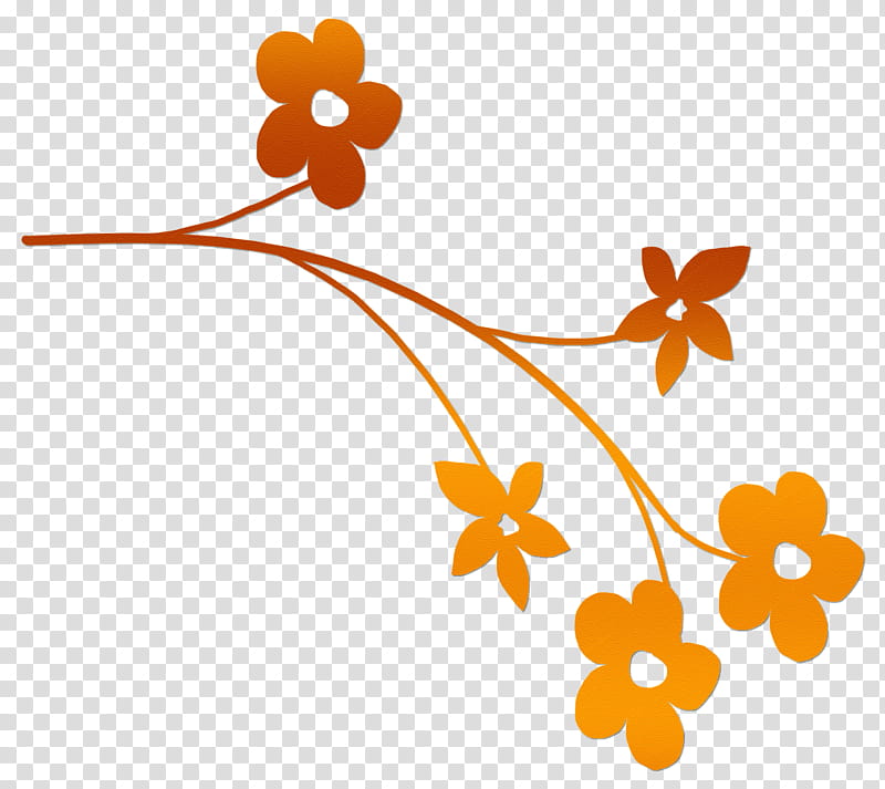 Orange Flower, Plant Stem, Publikado, Gratis, Plants, Flora, Leaf, Petal transparent background PNG clipart