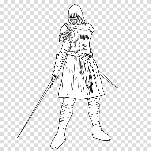Costume Line Art, Spear, Character, Cartoon, Point, Weapon, Black, Arma Bianca transparent background PNG clipart
