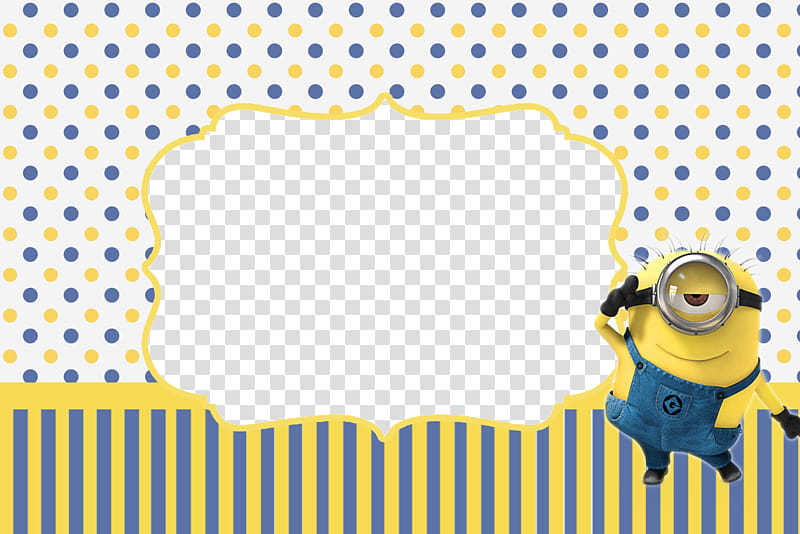 Frame Minion, one eyed Minion border art transparent background PNG clipart