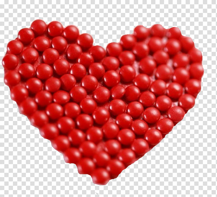 Candy , heart shaped red decor transparent background PNG clipart