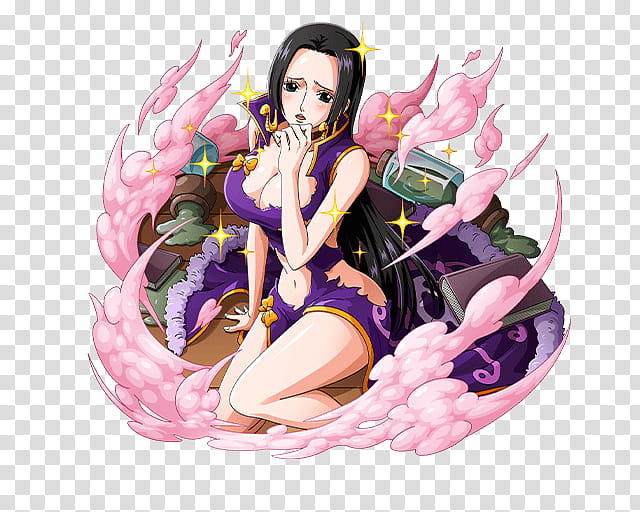 Boa Hancock the Pirate Empress, One Piece female character illustration transparent background PNG clipart