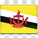 All in One Country Flag Icon, Brunei-Flag- transparent background PNG clipart