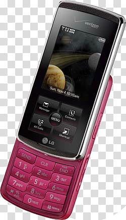 Celulares , black and pink LG flip phone transparent background PNG clipart