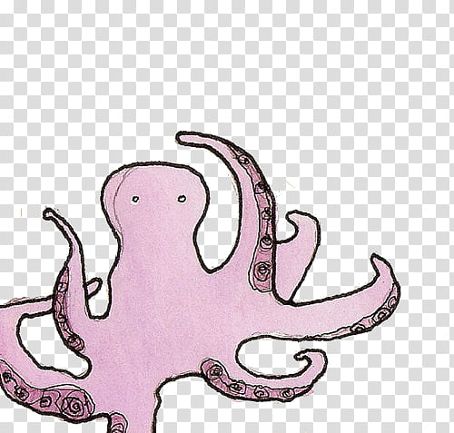 Super  , pink octopus transparent background PNG clipart