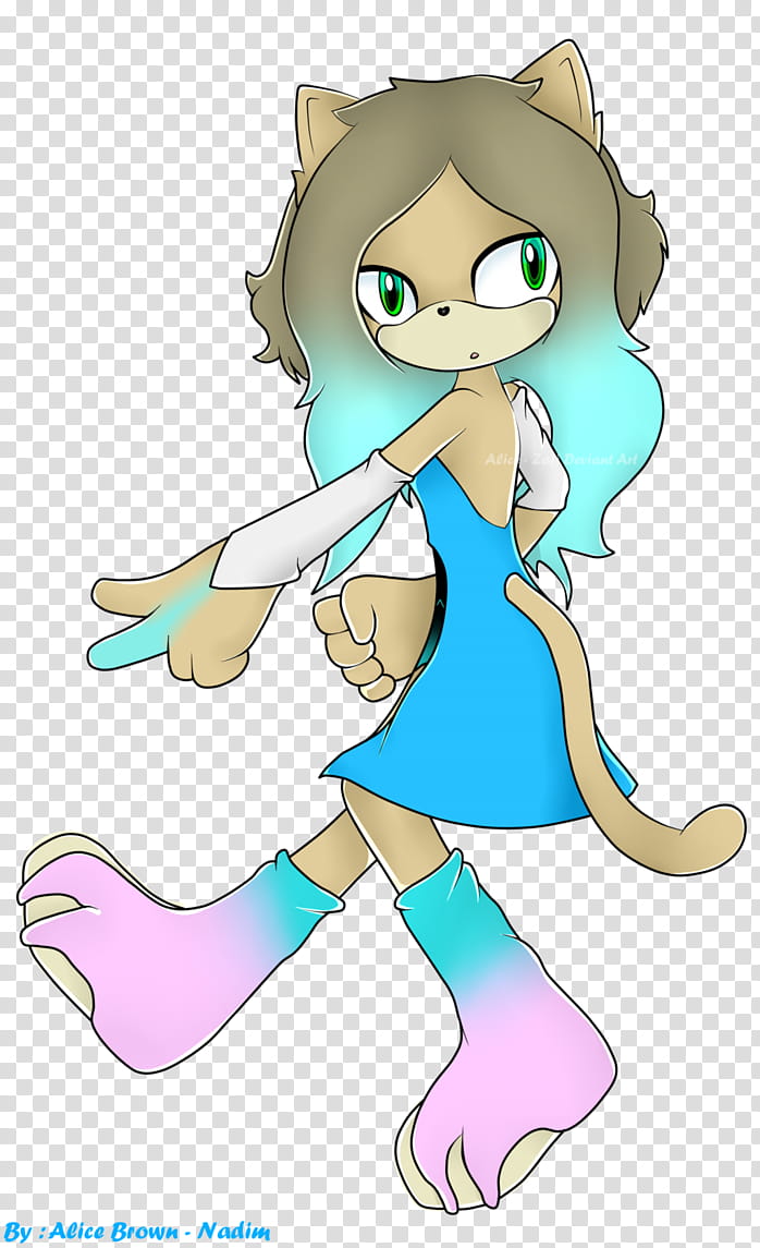 Tecna the cat ( Sonic advance ) transparent background PNG clipart