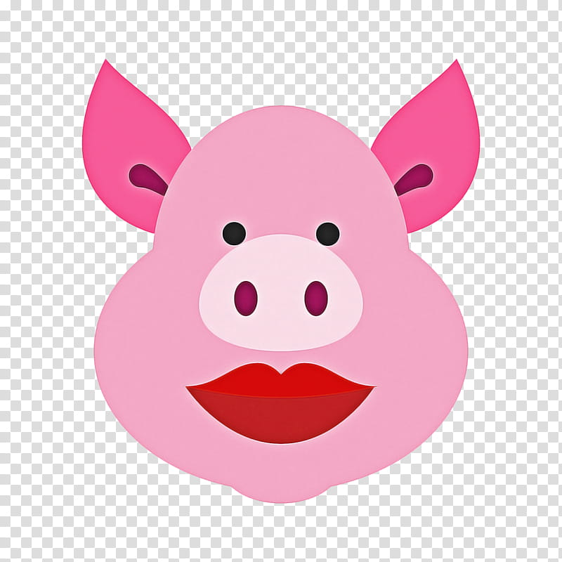 Pig, Lipstick, Wild Boar, Lipstick On A Pig, Pink, Cartoon, Nose, Snout transparent background PNG clipart