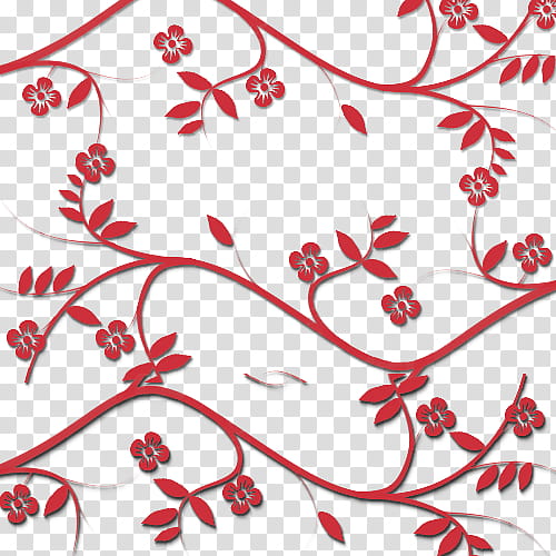 red flower vines background transparent background PNG clipart