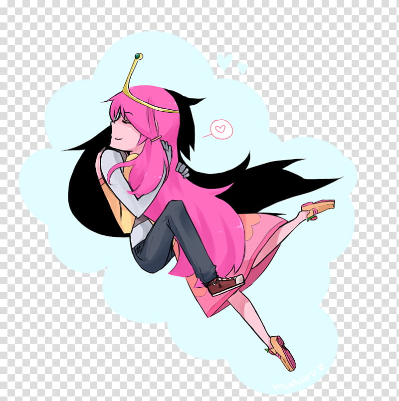 Marceline The Vampire Queen, Princess Bubblegum, Finn The Human, Chewing Gum, Drawing, Hug, Flickr, Artist transparent background PNG clipart